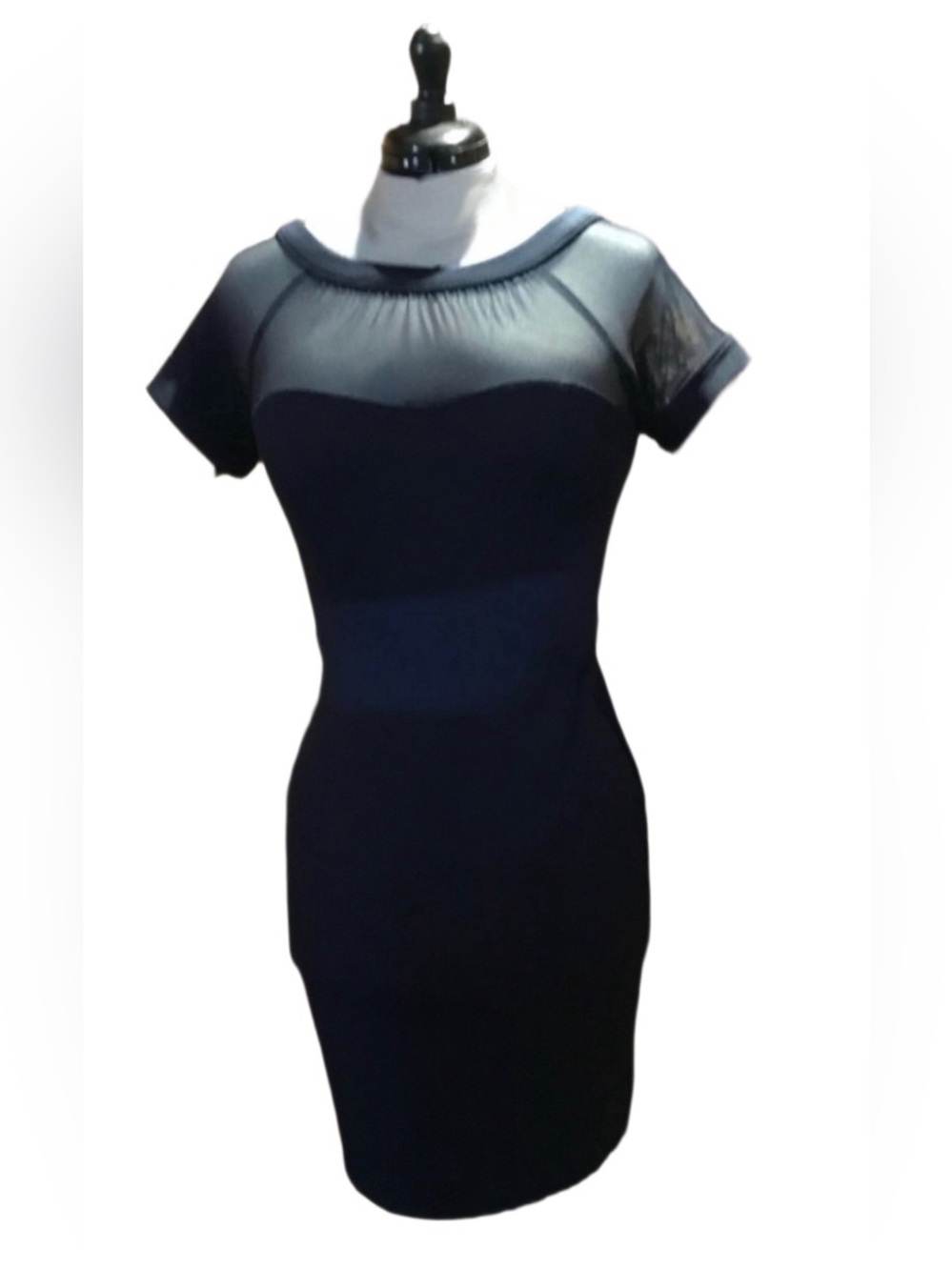 FAB❤️ Ink Navy Blue Bodycon Cocktail Sheath by EnFovus Stufio - Size 10. NWOT